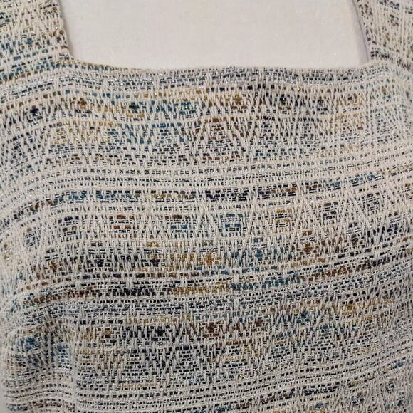 Lavand Herringbone Tweed Silver Dress Large - Picture 4 of 5